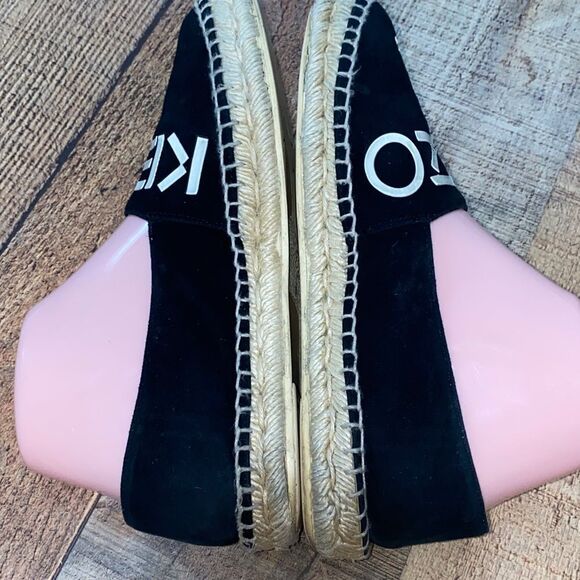 Kenzo black logo print canvas espadrilles - Picture 12 of 13